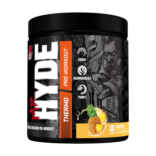 Hyde workout supplement Thermo Pineapple jar front image