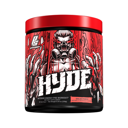 Hyde pre workout OG Solar Punch jar front image