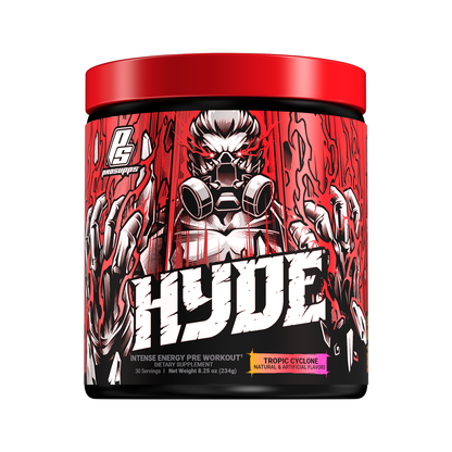 Hyde pre workout OG Tropic cyclone jar front image