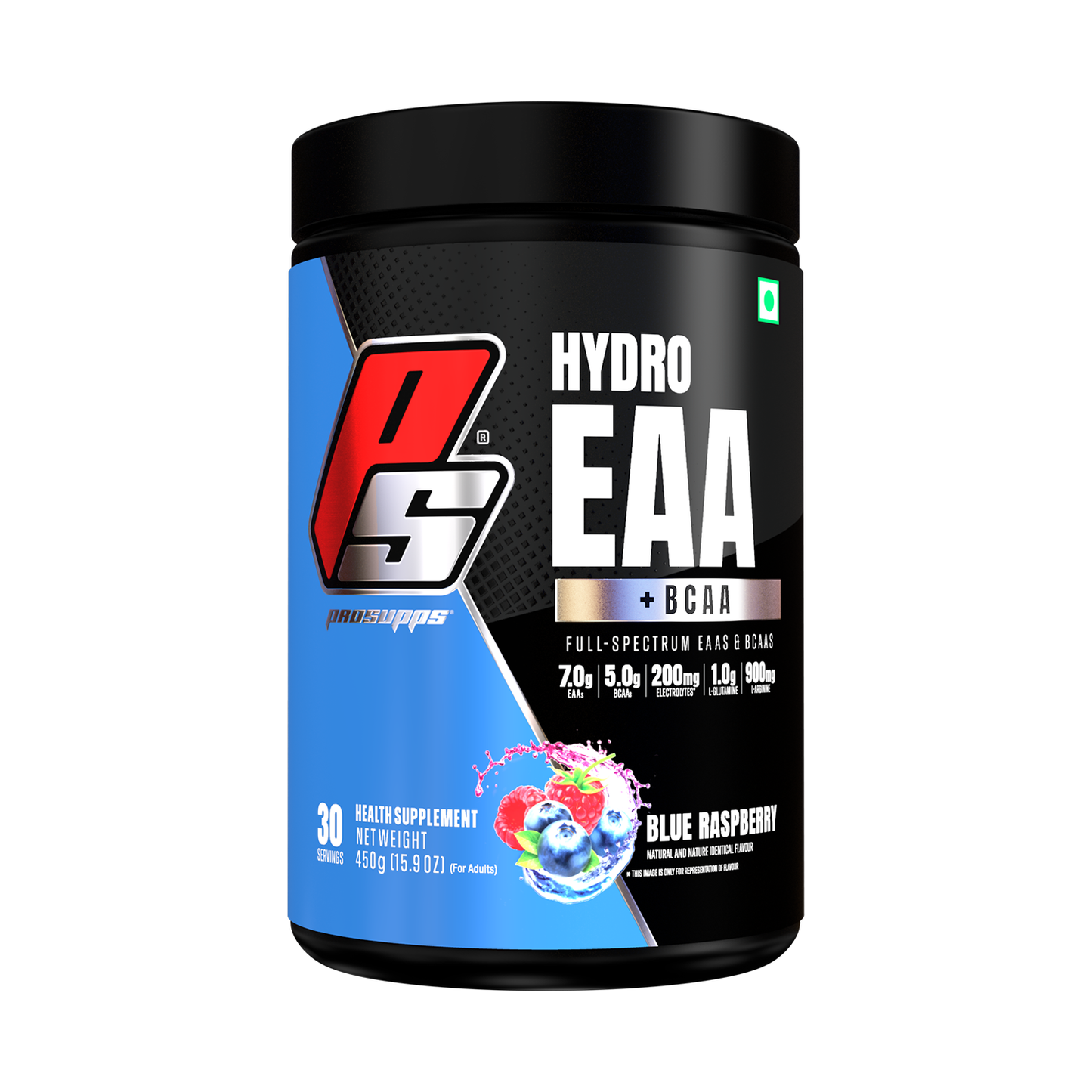 prosupps hydro EAA + BCAA hyde workout supplement Blue raspberry flavour