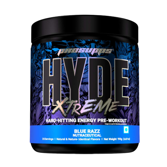 Hyde Xtreme blue razz flavour front image